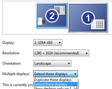 เปิด Windows เป็น 2 จอ, 2 Monitor, open windows 2 monitor,